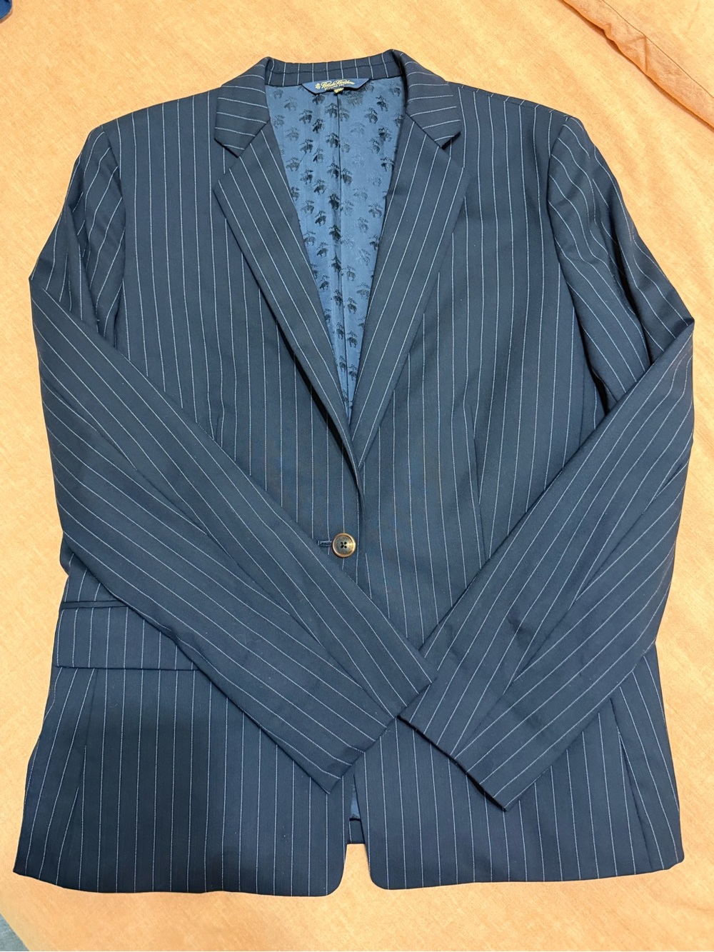 Brooks Brothers Navy Pinstripe Blazer